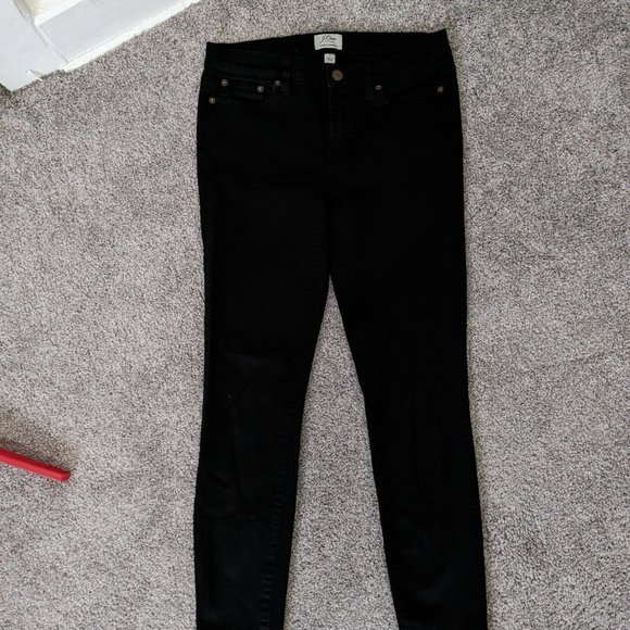 J Crew Black Toothpick Jeans Size 27 - Picture 3 of 6